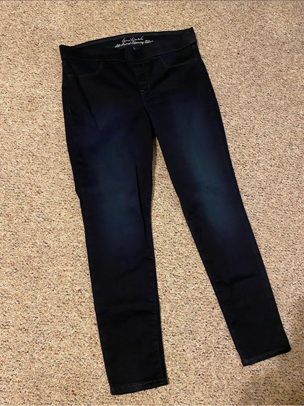Gloria Vanderbilt Waist Slimming Dark Navy Pull-On Skinny Jeans